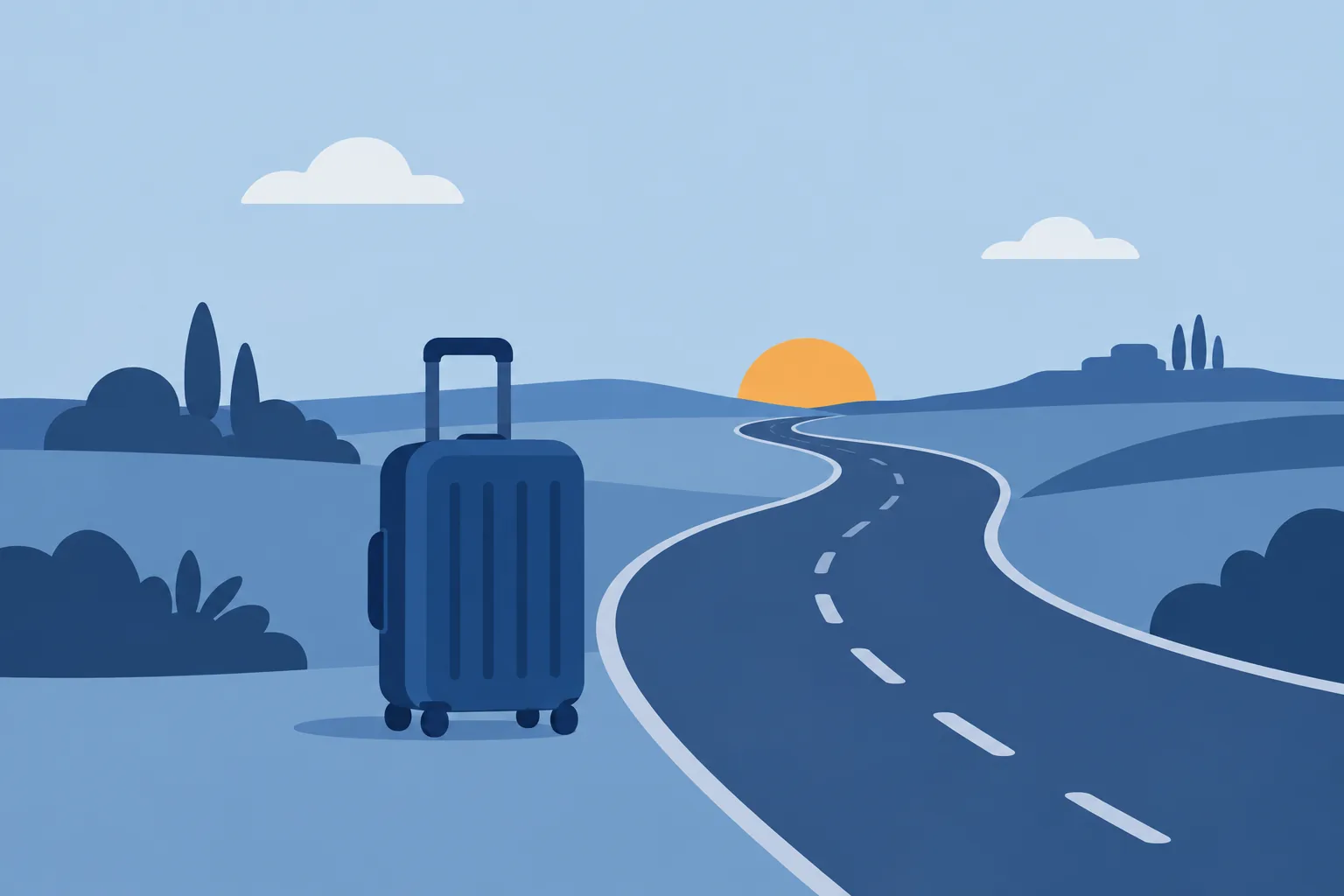 Une valise et une route, pour un parcours d’intégration.